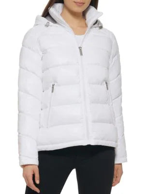 Guess white puffer jacket on sale