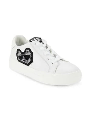 Karl Lagerfeld Paris Chivon Embellished Choupette Sneakers size 8