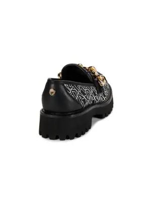 Karl Lagerfeld Paris Gala Monogram Chain Trim Loafers