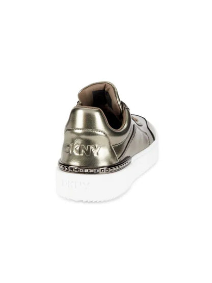 DKNY Beverley Metallic Low Top Platform Sneaker Size 8