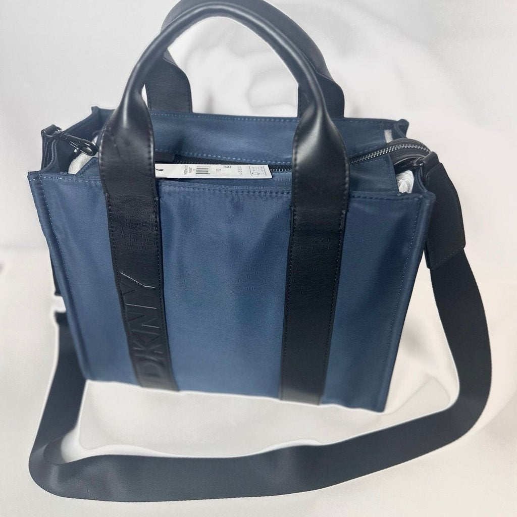 HADLEE MEDIUM TOTE BAG DKNY BLUE NYLON