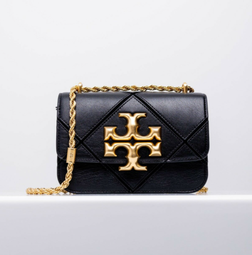 Eleanor Diamond Quilted mini Black Camera Shoulder Tory Burch