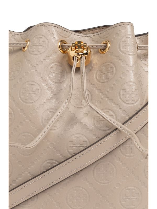 Tory Burch All-over-debossed logo bucket bag