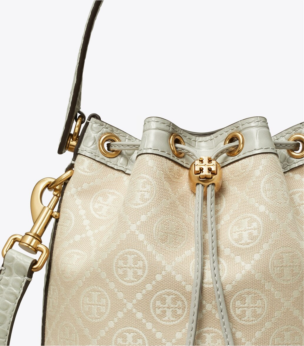 Tory Burch T Monogram Cloud Jacquard Bucket Bag