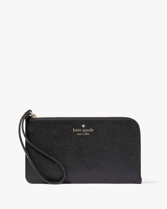 Kate Spade Lucy Medium L-zip Wristlet black