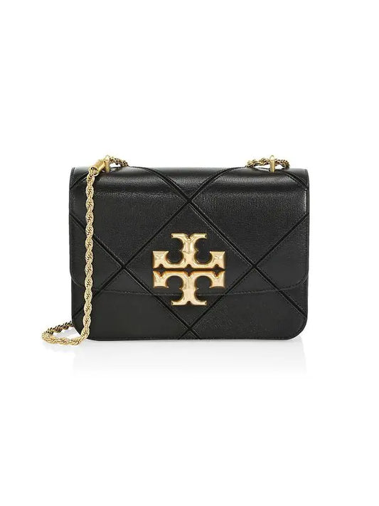 Eleanor Diamond Quilted  Black Camera Shoulder Tory Burch