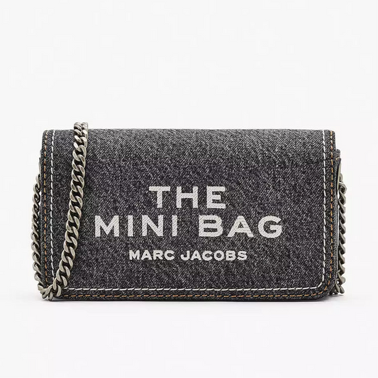 The denim mini chain bag marc jacobs