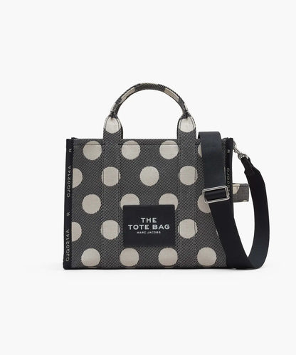 Bags Tote Bags | Marc Jacobs The Spots Jacquard Small Tote Black/ivory