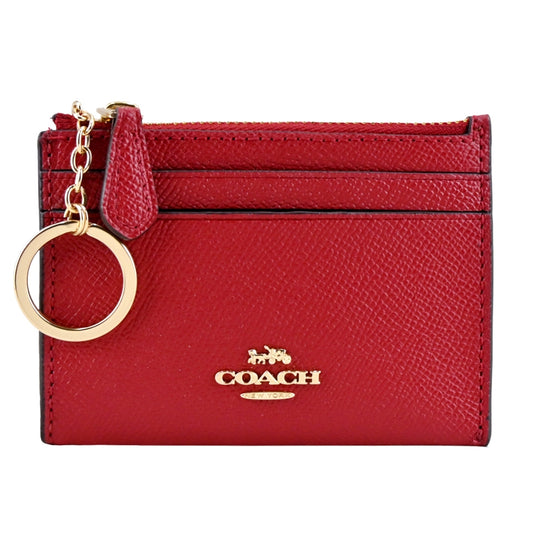 Coach Mini Skinny Id Case In Signature Canvas