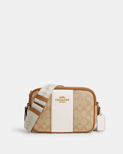 Coach Jamie Camera Bag In Signature Canvas With Stripe