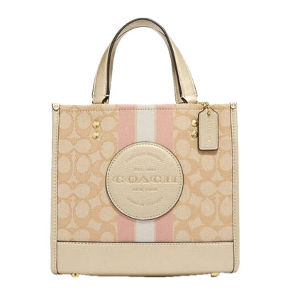 Coach Dempsey Tote 22 In Signature Jacquard