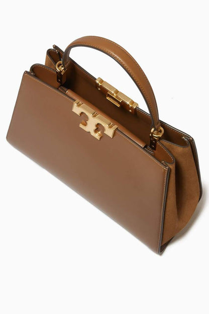 ELEANOR SATCHEL TORY BURCH IN BROWN