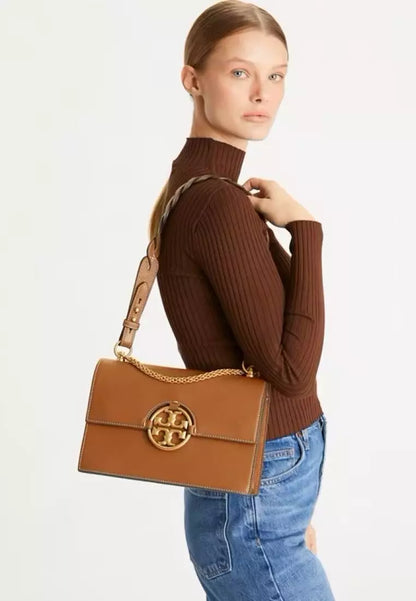 TORY BURCH MILLER BRAIDED SHOULDER BAG