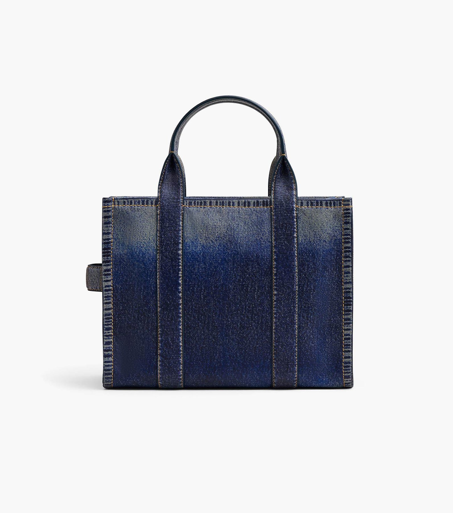 THE DENIM-PRINTED LEATHER MEDIUM TOTE BAG MARC JACOBS