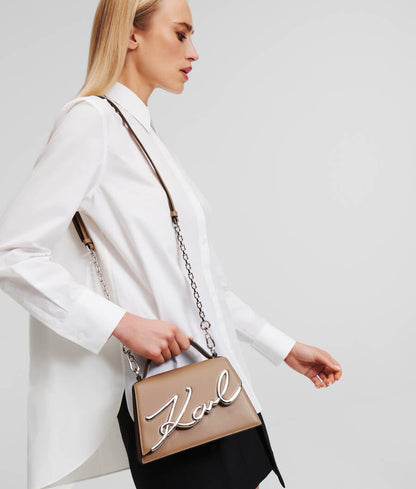 K/SIGNATURE SMALL CROSSBODY BAG KARL LAGERFELD