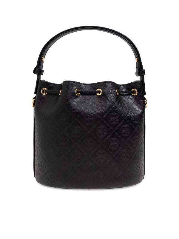 Tory Burch All-over-debossed logo bucket bag