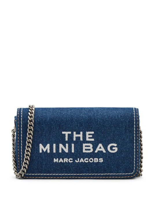 The denim mini chain bag marc jacobs