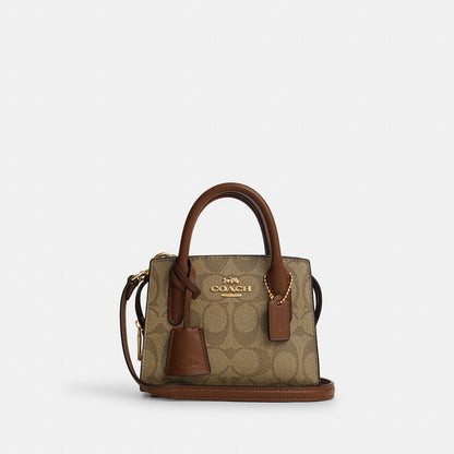 Andrea Mini Carryall In Signature Canvas Coach