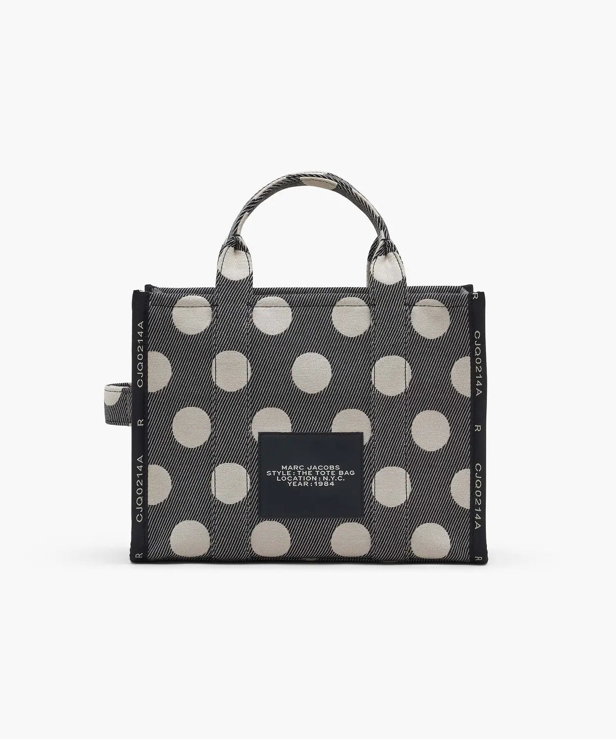 Bags Tote Bags | Marc Jacobs The Spots Jacquard Small Tote Black/ivory