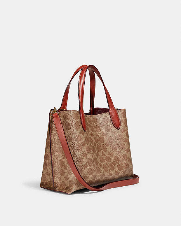 Coach Willow Tote Bag 24 In Signature Canvas