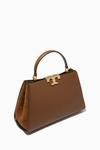 ELEANOR SATCHEL TORY BURCH IN BROWN