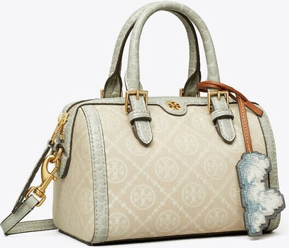 Tory Burch T Monogram Cloud Mini Barrel Bag