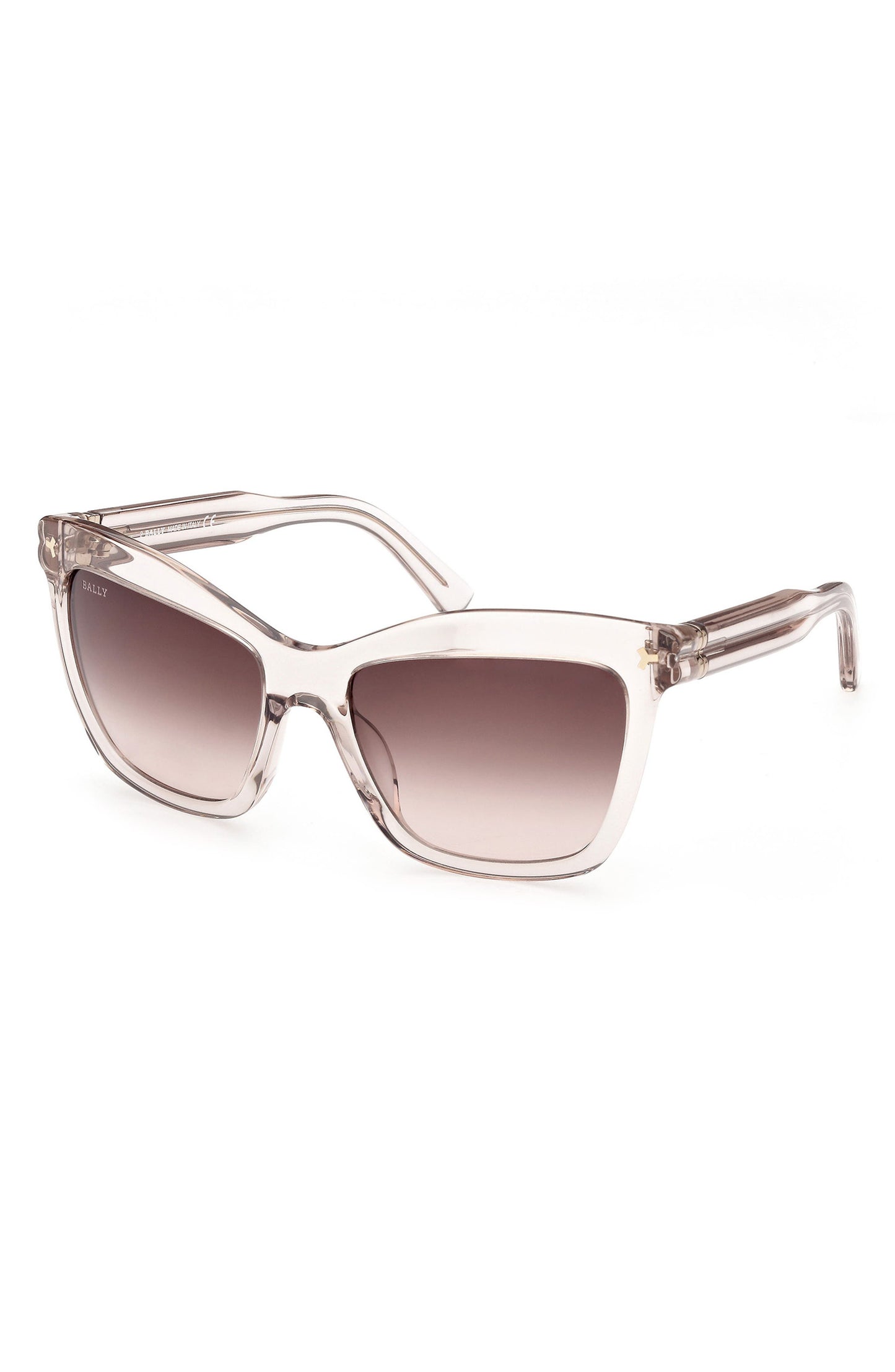 Bally 56mm Gradient Cat Eye Sunglasses in Shiny Beige /Gradient Brown