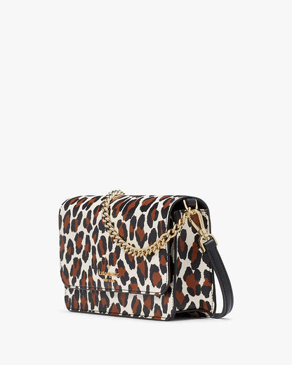 Madison Spotted Leopard Willow Mini Flap Crossbody Kate spade