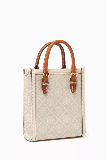 Tory Burch Mini T Logo Jacquard Woven Handbag