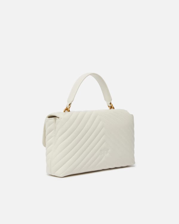 Big Lady Love Bag Puff Chevron pinko