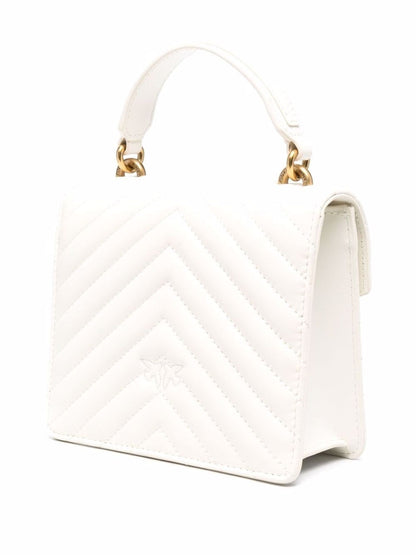 Pinko mini Love quilted tote bag