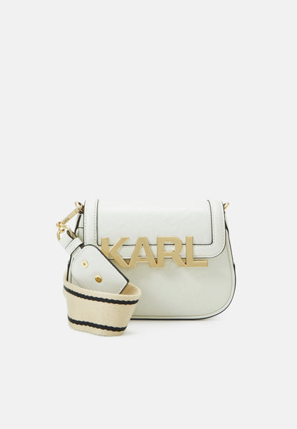 KARL LAGERFELD PARIS LETTERS EMBOSSED CROSSBODY