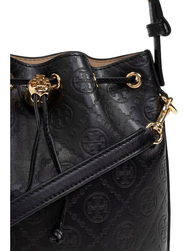 Tory Burch All-over-debossed logo bucket bag