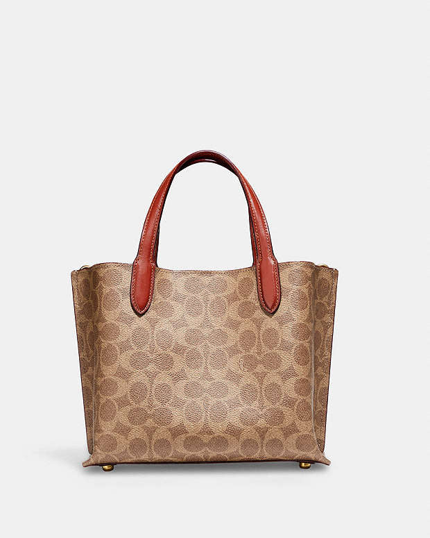 Coach Willow Tote Bag 24 In Signature Canvas