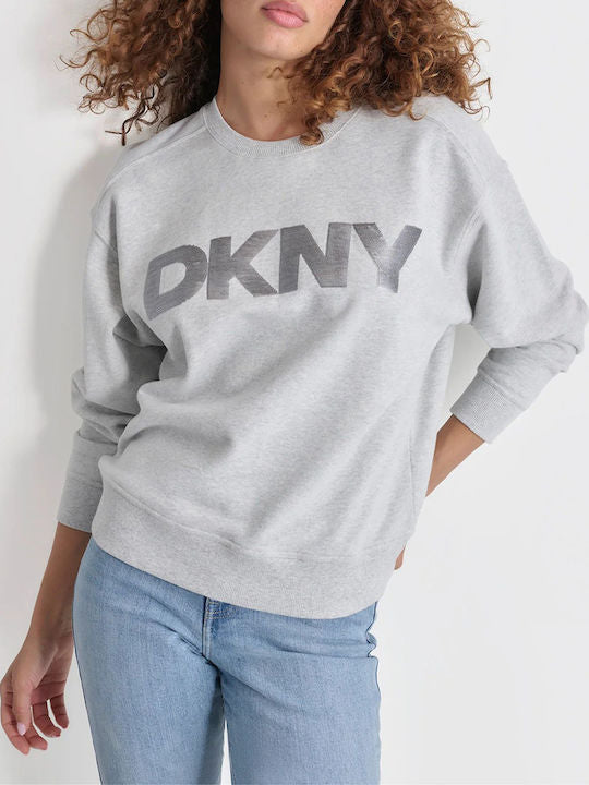 DKNY SEQUIN LOGO SWEATSHIRT