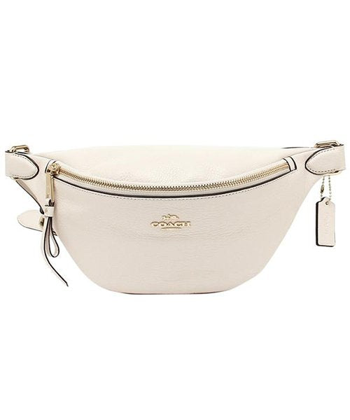 Coach Belt Bag Women's Body Bag/Waist Plain Chalk White