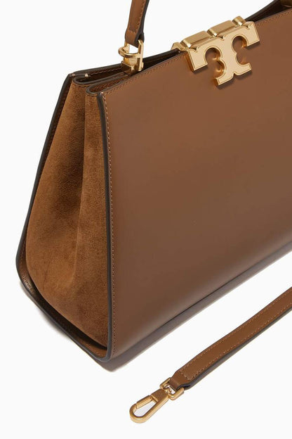 ELEANOR SATCHEL TORY BURCH IN BROWN