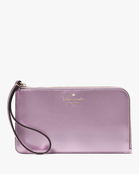 Kate Spade Lucy Medium L-zip Wristlet light purple