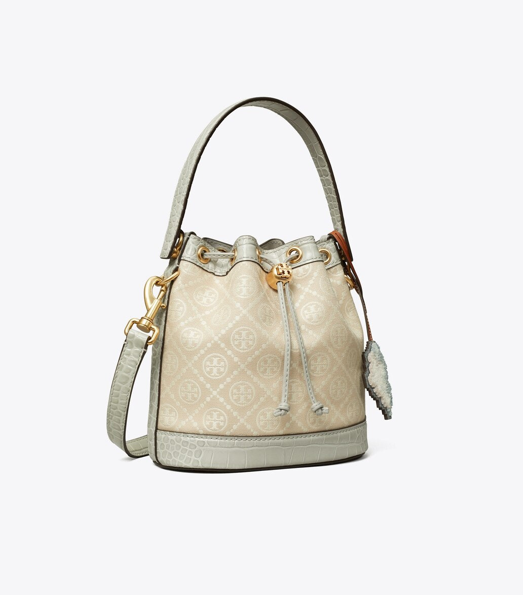 Tory Burch T Monogram Cloud Jacquard Bucket Bag