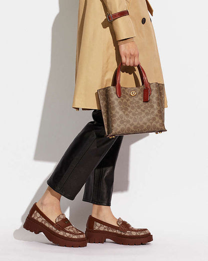 Coach Willow Tote Bag 24 In Signature Canvas