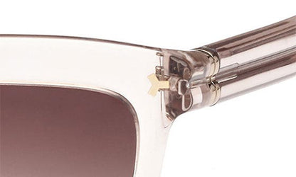 Bally 56mm Gradient Cat Eye Sunglasses in Shiny Beige /Gradient Brown