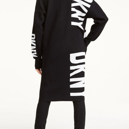 DKNY OVERSIZED LOGO CARDIGAN M