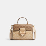 Morgan Top Handle Satchel In Colorblock Signature Canvas coach