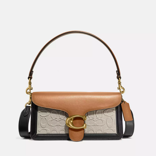 Tabby Shoulder Bag 26 In Blocked Signature Canvas Coach