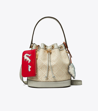 Tory Burch T Monogram Cloud Jacquard Bucket Bag