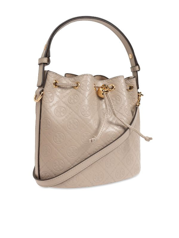 Tory Burch All-over-debossed logo bucket bag