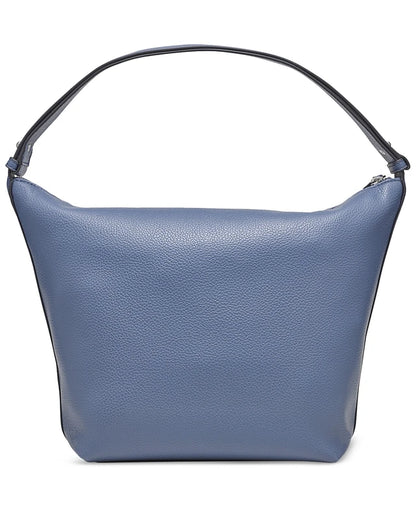 DKNY LENA TOP HANDLE HOBO BAG IN STEEL BLUE