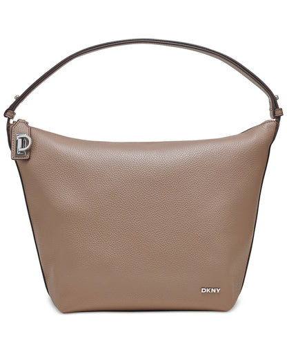 DKNY LENA TOP HANDLE HOBO BAG CEMENT