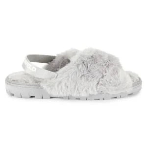 Karl Lagerfeld Paris Jessica Faux Fur Platform Sandals 9M