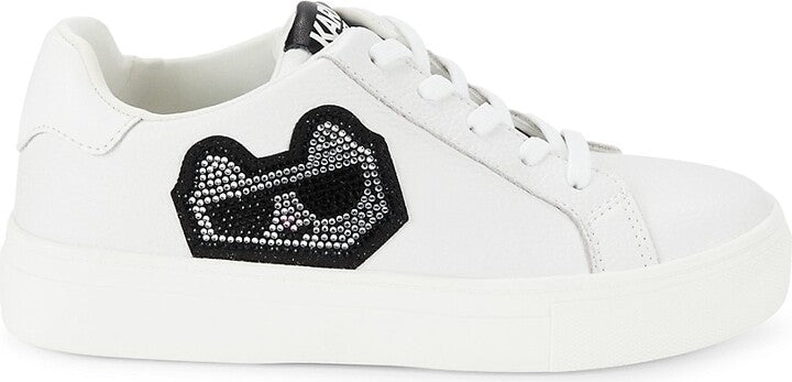 Karl Lagerfeld Paris Chivon Embellished Choupette Sneakers size 8